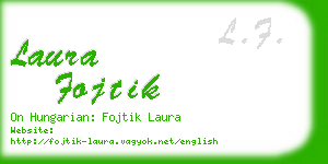 laura fojtik business card